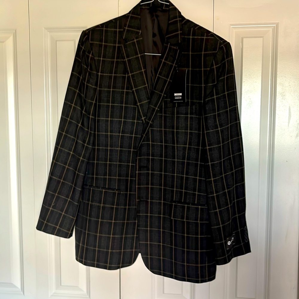 Plaid Haggar Sports Coat